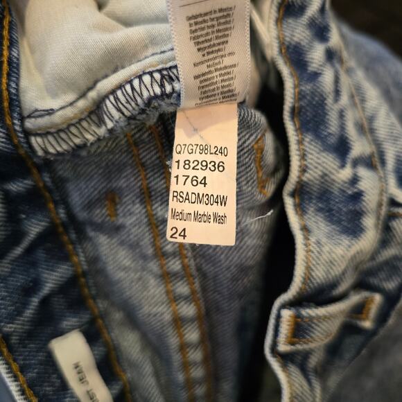 American Apparel Vintage Look High Waisted Jeans Size 24 - Picture 5 of 7